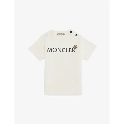 Moncler T-shirt En Jersey Avec Logo In White