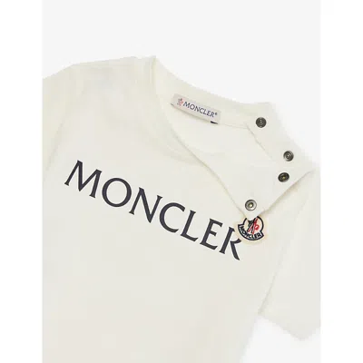 Moncler T-shirt En Jersey Avec Logo In White