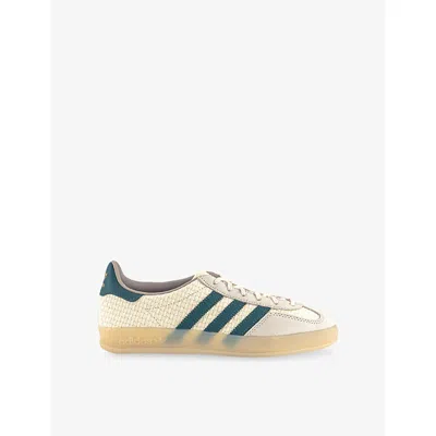 Adidas Originals Womens Cream White Preloved Tea Gazelle Indoor Suede And Knitted Low-top Trainers Eur 40.5 / 7.5 Uk