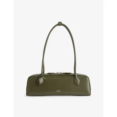 Alaïa Womens Olive Le Teckel Medium Leather Shoulder Bag