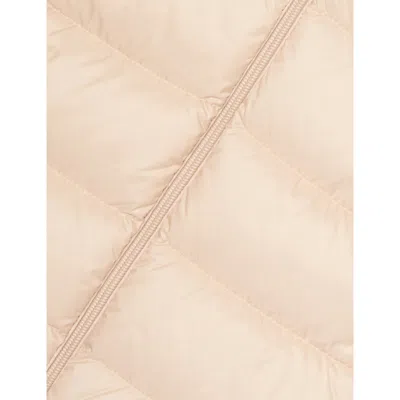Moncler Light Pink Sharon Hooded Padded Shell Jacket 3 Months - 3 In Neutral