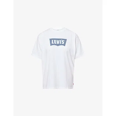 Levi's Womens Vintage Indigo White Vintage Logo Graphic-print Cotton T-shirt