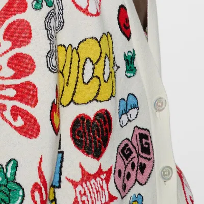 Gucci (wmns)  Cotton Wool Jacquard Cardigan 'multicolor'