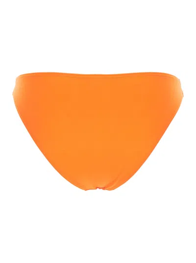 Eres Women 'tripon' Orange Bikini Bottoms With Low Rise In Tech Fabric Stretch Woman