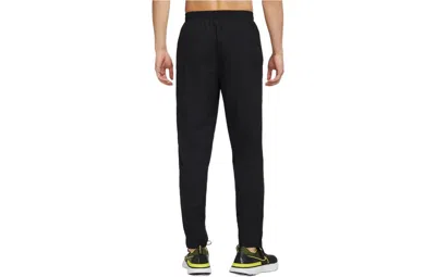 Nike Men's  Solid Color Woven Quick Dry Breathable Sports Pants/trousers/joggers Autumn Black In Black