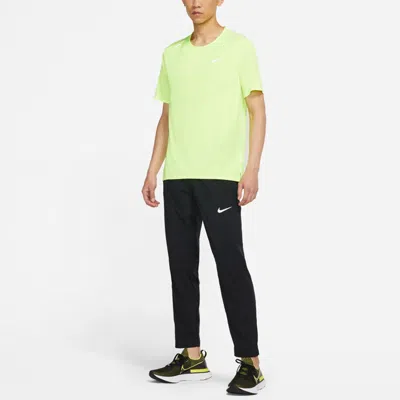 Nike Men's  Solid Color Woven Quick Dry Breathable Sports Pants/trousers/joggers Autumn Black In Black
