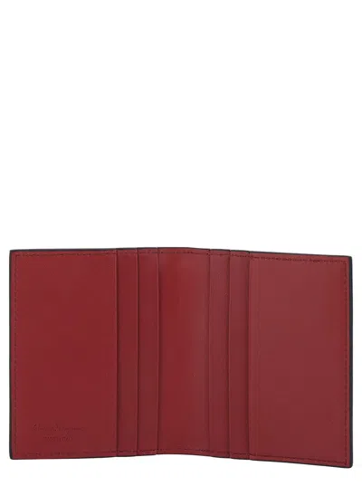 Ferragamo Portacarte In Pelle Nera Uomo In Black