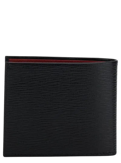 Ferragamo Revival Gancini Black Wallet In Black