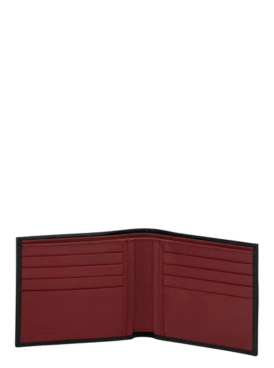 Ferragamo Revival Gancini Black Wallet In Black