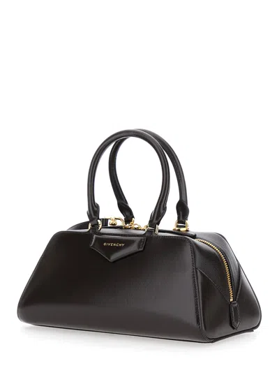 Givenchy Antigona East-west Small Handbag In Black