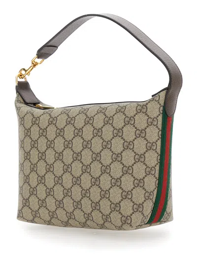 Gucci Ophidia Gg Super Mini Canvas Shoulder Bag