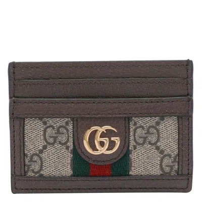 Gucci Women Ophidia Card Case In Gg Supreme
