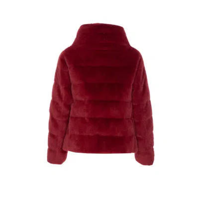Herno Padded Jacket With Faux Fur Texture