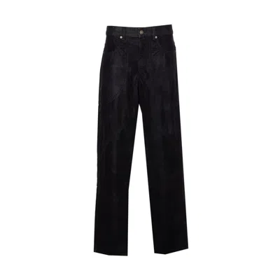 Isabel Marant Étoile Womens Black Kelvina Wide-leg Faux-leather Trousers In Black