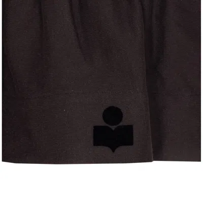 Isabel Marant Étoile Isabel Marant Etoile Charcoal Cotton Pacifica Mini Skirt In Brown