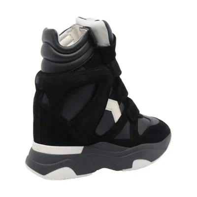 Isabel Marant Balskee Leather And Suede High-top Wedge Sneakers