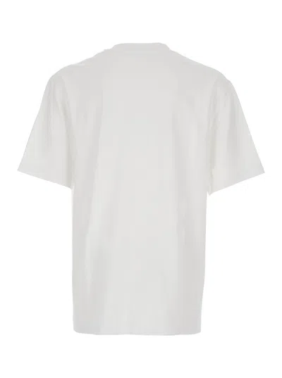 Jacquemus 'le T-shirt Gros Grain' White T-shirt With Logo Patch On The Front