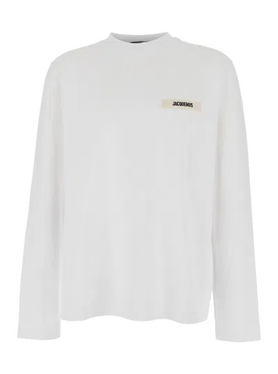Jacquemus Le Tshirt Gros Grain Cotton Ls  T-shirt