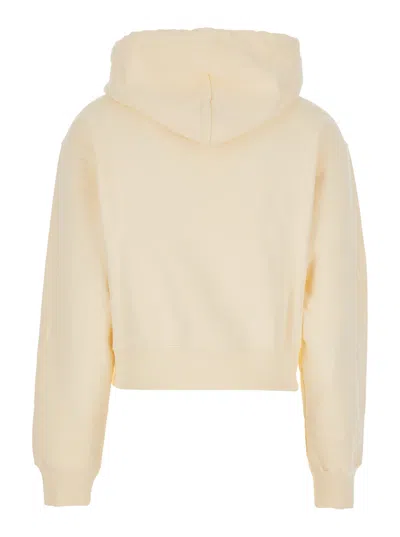 Jacquemus Cotton Hoodie With Drawstring Hood And Ribbed Details