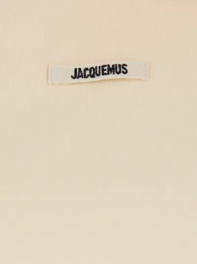 Jacquemus Cotton Hoodie With Drawstring Hood And Ribbed Details