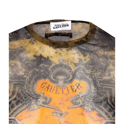 Jean Paul Gaultier Women Medaillon Print Mesh Short Dress