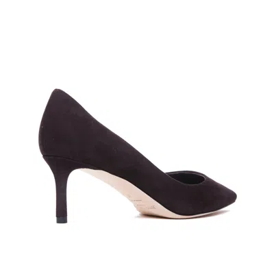 Jimmy Choo Romy 85 Coffee Tonal Suede Pumps In Black