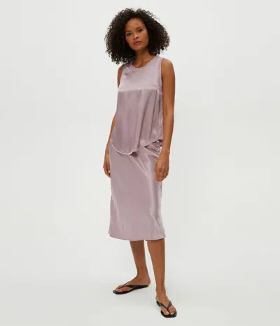 Michael Stars Petite Leila Bias Cut Midi Skirt