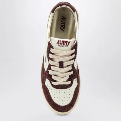 Autry Sneaker Medalist Marshmallow/amarone With Glitter