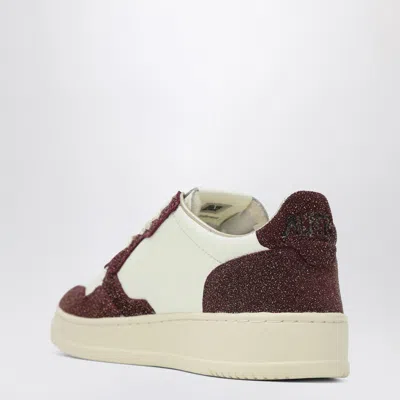 Autry Sneaker Medalist Marshmallow/amarone With Glitter