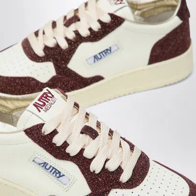 Autry Sneaker Medalist Marshmallow/amarone With Glitter
