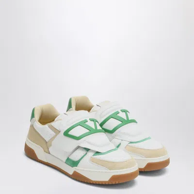 Valentino Sneaker Low Top Joie De Jouer White/beige/green