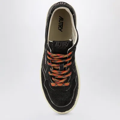 Autry Medalist Sneakers In Chocolate Pony Skin