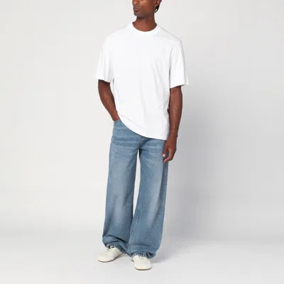 Jacquemus J Embroidered Crew Neck T-shirt In White