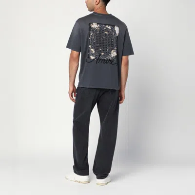 Amiri Men Cotton T-shirt With Embroidery