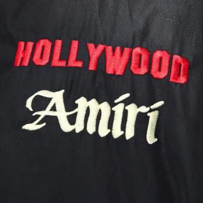 Amiri Bomber Jacket With Embroidered Design And Graphic Print In Black