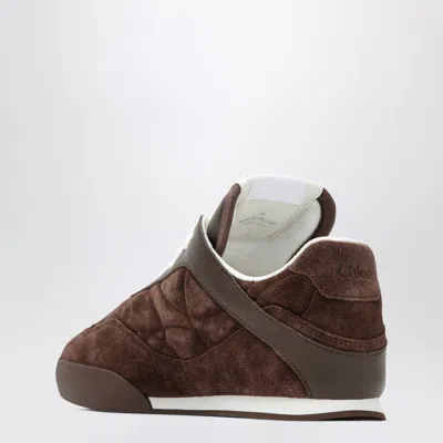 Chloé Kick Chocolate Sneakers In Suede