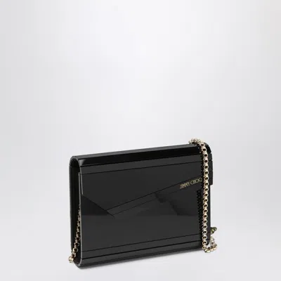Jimmy Choo Candy Logo Acrylic Clutch In Black