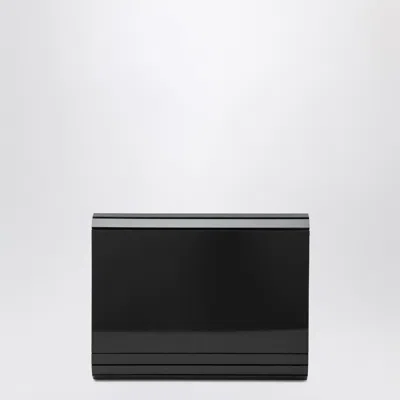 Jimmy Choo Candy Logo Acrylic Clutch In Black