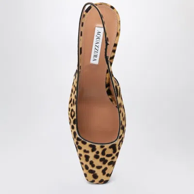 Aquazzura Ginza 35 Leopard-print Calf Hair Slingback Pumps