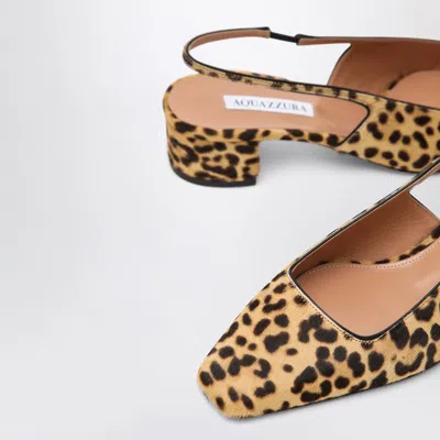Aquazzura Ginza 35 Leopard-print Calf Hair Slingback Pumps