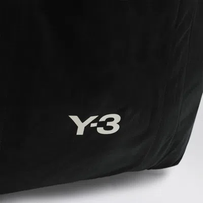 Y-3 Adidas Y 3 Black Cotton Tote Bag With Logo In Black