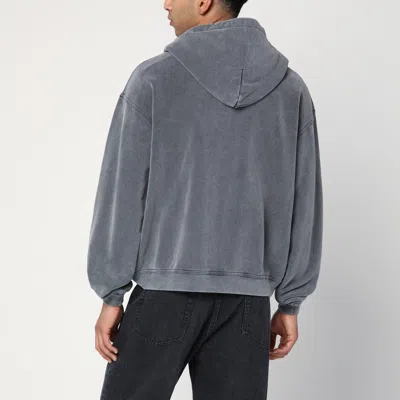 Represent Mens Script Logo Zip-up Cotton Hoody Vintage Grey