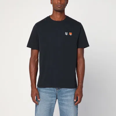 Maison Kitsuné Double Fox Patch Cotton Jersey T-shirt