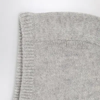 Bonpoint Grey Melange Cashmere Balaclava