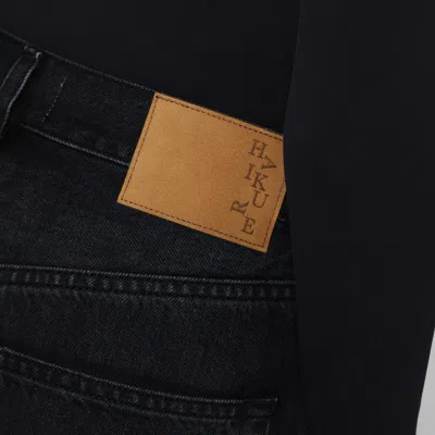 Haikure Wide Candy Black Denim Jeans In Black