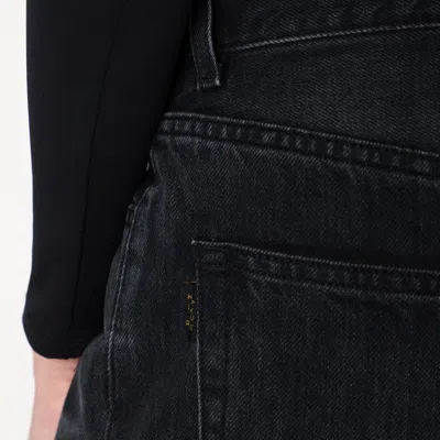 Haikure Wide Candy Black Denim Jeans In Black