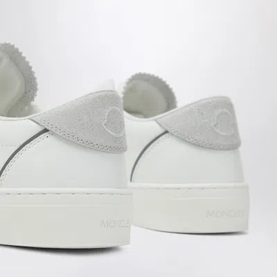 Moncler White Leather Monaco2 Sneakers