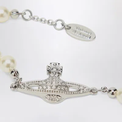 Vivienne Westwood Mini Bas Relief Bracelet Platinum