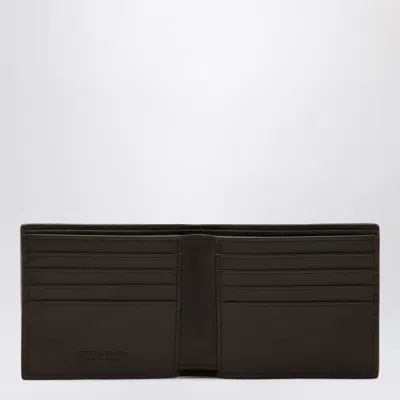 Bottega Veneta Fondente Color Bi-fold Wallet In Intrecciato