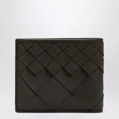 Bottega Veneta Fondente Color Bi-fold Wallet In Intrecciato